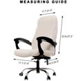 thumbnail image 4 of Printed Office Chair Covers, Stretch Computer Chair Cover Universal Boss Chair Covers Modern Simplism Style High Back Chair Slipcover (A2, Medium), 4 of 8