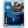 thumbnail image 1 of Sealy Cool Temp Waterproof Mattress Pad, Twin- Soft Cotton Top Fabric, 1 of 6