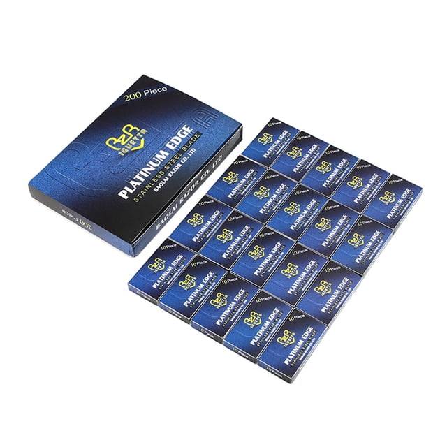 Lames de Rasoir pour Hommes Lame en Acier Inoxydable Tranchante Rasoirs de Sécurité Classiques Épilation de Barbe Accessoires de Rasage Visage Jambe Aisselles Type 1