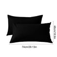 thumbnail image 3 of Staron Cooling Pillow Cases Queen Size Set of 2, Soft Brushed Microfiber Breathable Cooling Pillow Case for Hot Sleepers with Envelope Closure, Black Pillow Cases, 3 of 6