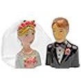 thumbnail image 3 of Appletree Design Bride and Groom Salt and Pepper Set, 2-7/8-Inch, 2-3/4-Inch, 3 of 3