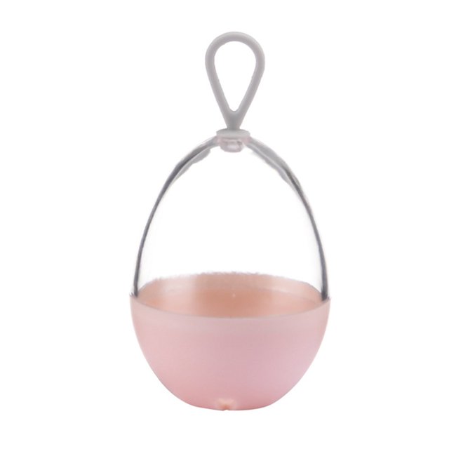 Boîte de Rangement en Forme d'Uf pour Éponge de Beauté Support de Séchage Vide Portable