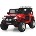 thumbnail image 1 of Costway 12V Kids Ride On Truck Remote Control Electric Car w/Lights&Music Red, 1 of 10