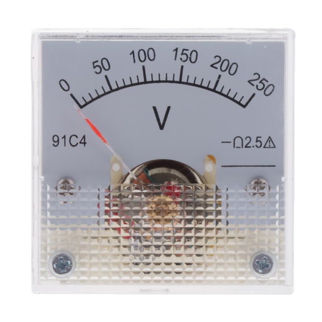 jinwen DC Ammeter Meter Display Analog Display meter Rectangle Measurement 0-250V