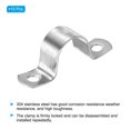 thumbnail image 3 of Unique Bargains 25mm Rigid Pipe Strap Clamp, 10 Pcs 304 Stainless Steel Two Hole U-shape Tube Clip, 3 of 5