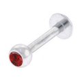 thumbnail image 4 of Barbell Tongue Ring Surgical Steel with Jeweled Flower Design, 4 of 8