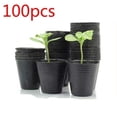 thumbnail image 1 of Allume 300-Pack Plant Nursery Pots, Plastic Pots for Flower Seedling, Flower Plant Container Seed Starting Pot, Seedling Containers 9x8cm, 1 of 13