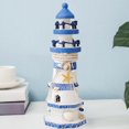 thumbnail image 1 of Wooden Lighthouse Model Ornaments Creative Craft Tabletop Statue Gift for Housewarming Decor, 1 of 3