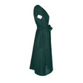 thumbnail image 4 of Liquidation et Promo, Robe à Manches Courtes Ample à Col Rond pour Femme, Robe à Manches Courtes, Robe Ample à Col Rond, Robe à la Mode Essentiels du Quotidien/100 % Polyester, Vert, Sopatenor, 4 of 9