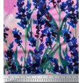 thumbnail image 3 of oneOone Cotton Silk Fabric Watercolor Flower Panel Printed Craft Fabric BTY 42 Inch Wide, 3 of 3