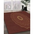 thumbnail image 3 of Ahgly Tapis Rectangulaire Lavable en Machine Intérieur Transitionnel Acajou Brun, 4 Pieds x 6 Pieds, 3 of 7