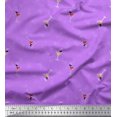 thumbnail image 1 of Soimoi Purple polyester Crepe Fabric Glass,Straw & Drinks Summer Designs Fabric Prints By Yard 42 Inch Wide, 1 of 3