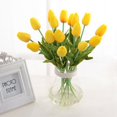 thumbnail image 4 of Pretty Latex Real Touch Artificial Silk Tulip Flower Wedding Bouquet Home Décor, 4 of 8