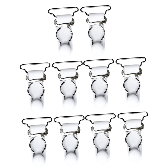 10Pcs Womens Leg Suspender Buckle Garter Belt Hold Stocking Belt Clips 26mm