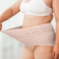 thumbnail image 1 of Warop Women's Bikini Panties, Solid Color High Waist with Tummy Control, for Daily Wear, 1 of 9