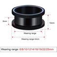 thumbnail image 5 of GHSDFBB 2 Pcs 316L Acier Inoxydable Vis Tunnel Bouchon d'Oreille Extensible Jauge 0G-1 Pouces, 5 of 5