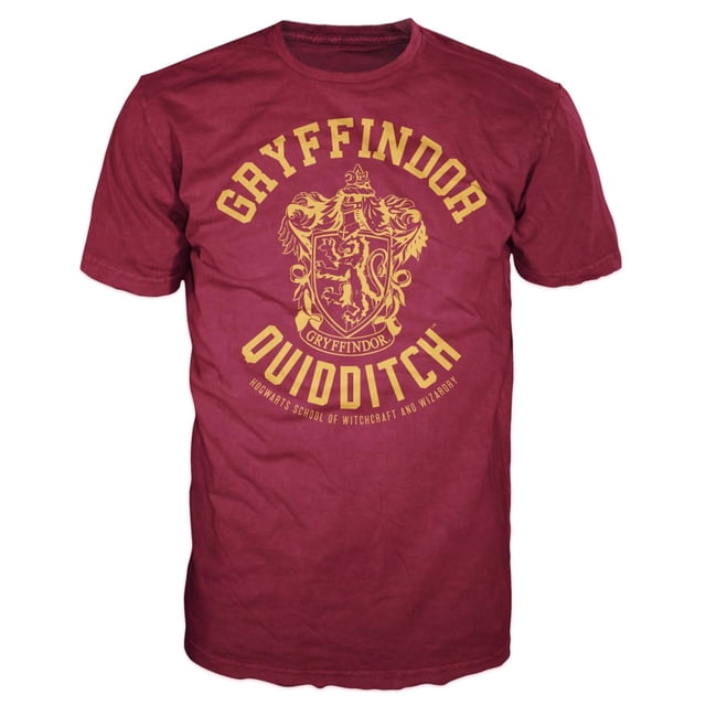 Harry Potter Gryffindor Quidditch Adult T-Shirt (Large)