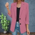 thumbnail image 1 of Liquidation! Cardigan pour Femmes Cardigans pour Femmes Veste Décontractée pour Femmes Poches Manches Longues Bouton avant Travail Col à Revers Veste à Boutons Pk2 S, 1 of 9