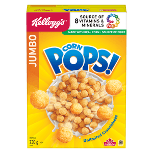 Kelloggs Corn Pops Céréales, calibre Jumbo, 730g