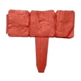 thumbnail image 4 of Garoy Bordure de Jardin en Plastique Aspect Pierre, Clôture Décorative de Plate-Bande pour Aménagement Paysager, 10 Pcs de Piquets de Pelouse Rouges Emboîtables, Bordure Effet Galets en Plastique pour Pelouse, Pierre de Bordure de Paysage, 4 of 5