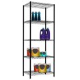 thumbnail image 2 of 5 Tier Steel Wire Shelf, Black, 2 of 3