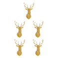 thumbnail image 2 of Wweixi Multifunctional 3D Mirror Deer Wall Sticker For Various Uses Personalized Home gold XXL 5Set, 2 of 6