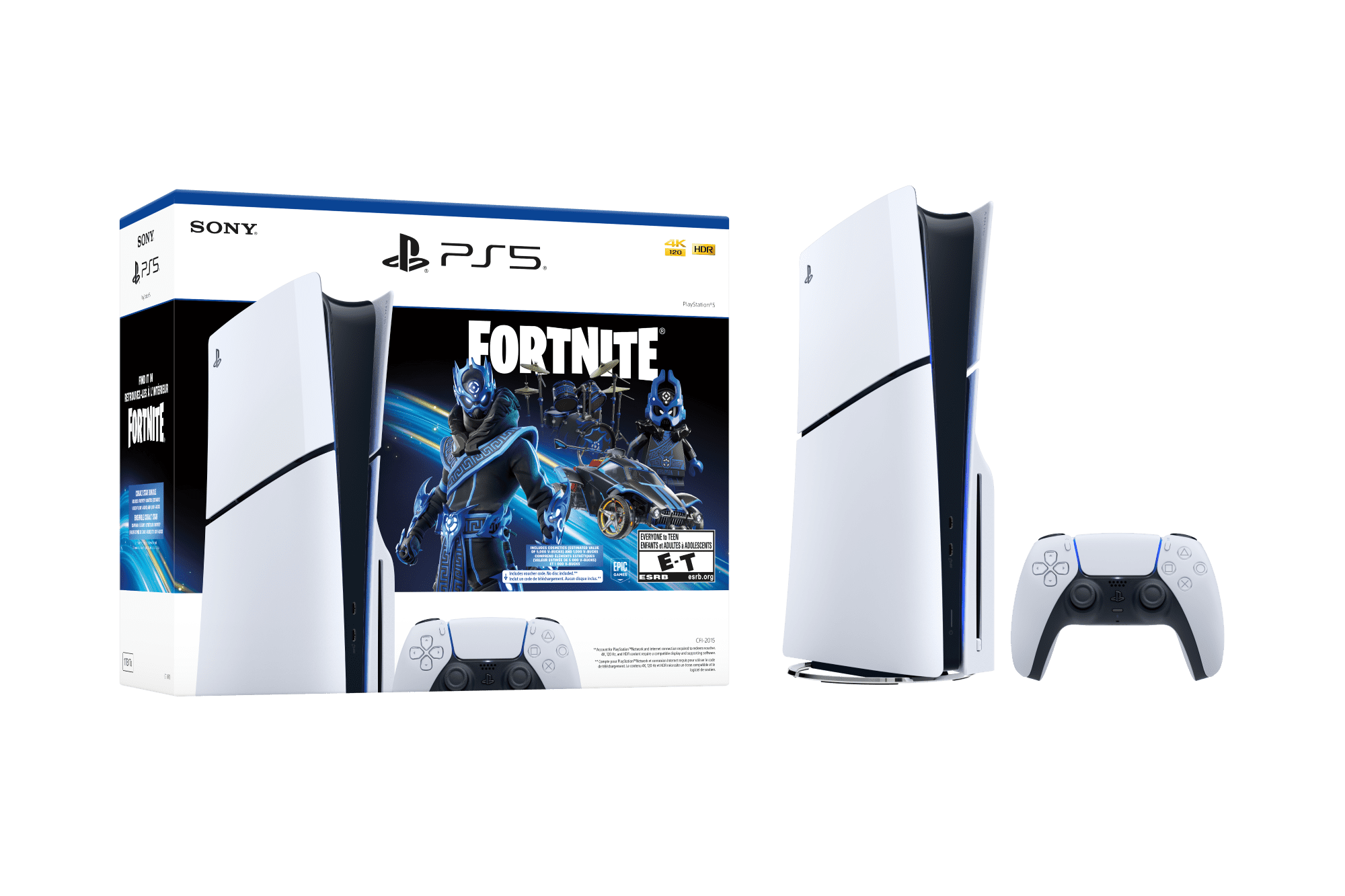Ensemble console PlayStation®5 – Fortnite® Cobalt Star (modèle – mince)