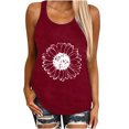 thumbnail image 1 of Birdeem Débardeurs à Imprimé Amusant pour Femmes, Coupe Ajustée, Col Rond, Sans Manches, Tuniques, T-Shirts, 1 of 1