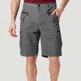 thumbnail image 1 of Yusimy Men's Casual Cotton Linen Shorts Elastic Waist Drawstring Pocket Solid Color Summer Beach Relaxed Fit, 1 of 7