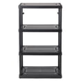 thumbnail image 1 of Gracious Living 4 Shelf Fixed Height Medium Duty Storage Unit, Black (4 Pack), 1 of 11