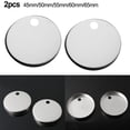 thumbnail image 3 of 45/50/55/60/65mm Stainless Steel Top Fix Toilet For Seat Hinge Fixing Cover, 3 of 4