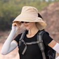 thumbnail image 2 of CSChome Fisherman Hat Wide Brim Shawl Design Windproof Fisherman Hat Lightweight Ponytail Visor Hat, 2 of 6