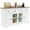 Distressed White, variant on HOMCOM Sideboard Buffet Cabinet, Coffee Bar Cabinet, Distressed White