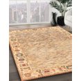 thumbnail image 2 of Ahgly Company Indoor Round Abstract Orange Oriental Area Rugs, 8' Round, 2 of 6