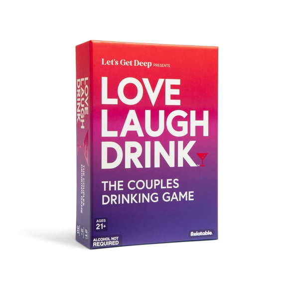 Love Laugh Drink by What Do You Meme? – A Fun and Romantic Drinking Game for Couples, Great for Date Night and Adult Party Games