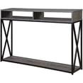thumbnail image 1 of Convenience Concepts Tucson Deluxe Two-Tier Console Table in Gray Wood Finish, 1 of 5