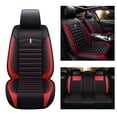 thumbnail image 2 of Maidao Car Seat Covers Leather Set Universal for Porsche for Cayenne 2002-2010 5 Seats Waterproof Front Rear Cushion Protector Black and Red, 2 of 8