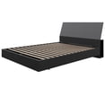 thumbnail image 2 of Nexera Corbo Platform Bed and Headboard, Black, 2 of 5