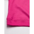 thumbnail image 4 of Hanes Girls ComfortSoft EcoSmart Crewneck Sweatshirt, XS, Amaranth, 4 of 5