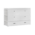 thumbnail image 1 of Rustic Classics Stow Queen Size Murphy Bed Cabinet with Gel Memory Foam Mattress (White), 1 of 47
