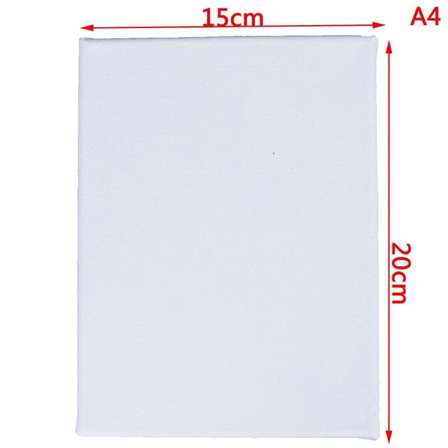 2PCS Blank White Mini Small Stretched Artist Canvas Art Board Oil Paint Board
