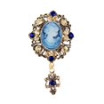 thumbnail image 1 of Clearance Now! Retro Court Style Premium Fling Niche Beauty Head For Women Brooch M2D9, 1 of 1