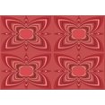 thumbnail image 1 of Ahgly Company Tapis Rectangulaire Rouge Lavable en Machine, 5 Pieds x 7 Pieds, 1 of 7