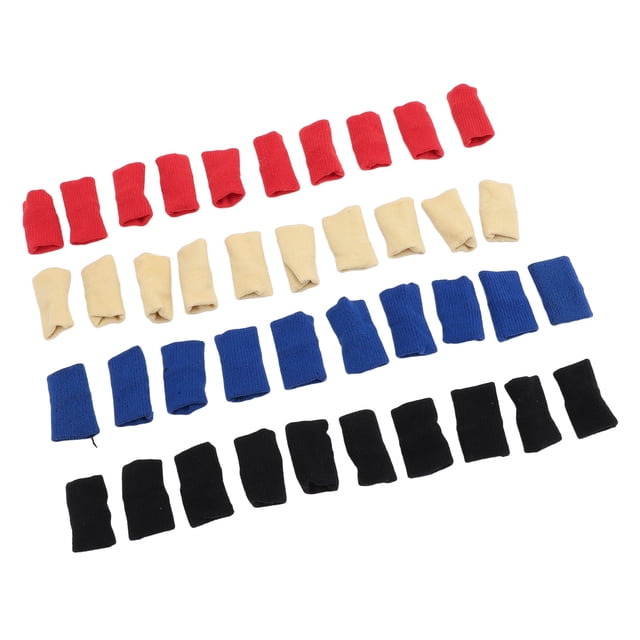 40Pcs Finger Sleeves Elastic Nylon Sports Joint Protector for Basketball Volleyball, Finger Support Trigger Finger Pain Relief