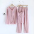 thumbnail image 2 of Birdeem Blouse Femme Unie Décontractée Mode Col en V Régulier Sans Manches Vêtements de Nuit Ensembles de Blouses, 2 of 12