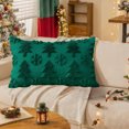 thumbnail image 1 of Wooowa 11.8x19.7Inch Rectangular Christmas Pillowcases, Embroidered Front & Solid Back, Festive Cushion Covers for Home Sofas, 1 of 8