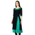thumbnail image 3 of Phagun Kurta de Designer pour Femmes Kurti Ethnique Haut Tunique Robe en Rayonne et Georgette, 3 of 7
