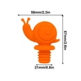 thumbnail image 3 of Yhmxh Gadgets de Cuisine, Maison et Cuisine, Petit Escargot Bouchon de Bouteille de Vin Bouchons Réutilisables Étanches Mignons Décoratifs Bouchon de Bouteille Bouchon de Vin Rouge, 3 of 5