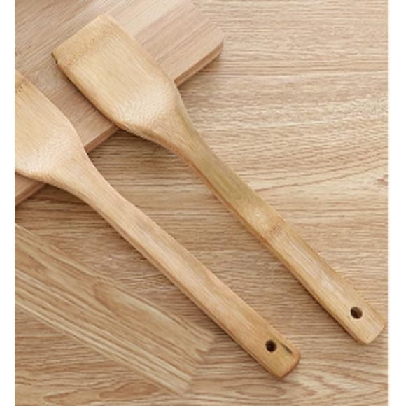 Sunwealth 100% Natural Bamboo Spatula for Non-Stick Cookware