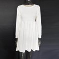 thumbnail image 4 of Gspmoly Robes pour Femmes, Robe Chandail à Manches Longues et Col Rond Unie pour Femmes, Robe Chandail Longueur Genou, Robes de Vacances pour Femmes Offres du Jour, 4 of 9